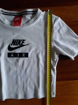 Camiseta Nike Air Crop Top Blanca Vintage