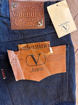 Pantaloni Jeans Valentino Blu Scuro