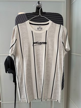 Camiseta Hollister Talla S Rayas Verticales