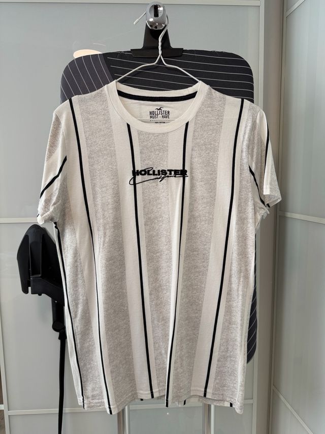 Camiseta Hollister Talla S Rayas Verticales