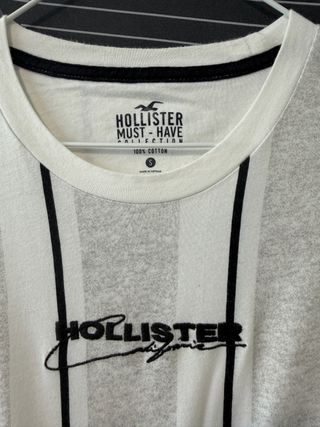 Camiseta Hollister Talla S Rayas Verticales