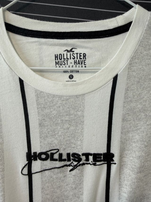Camiseta Hollister Talla S Rayas Verticales