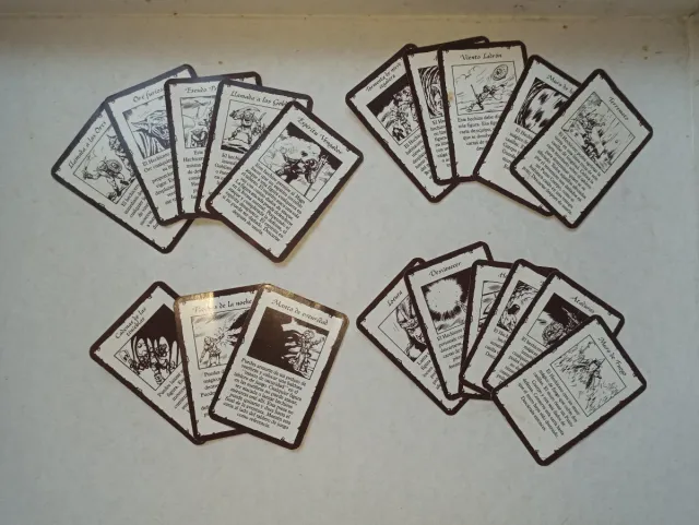 Cartas Heroquest Classic y Advanced