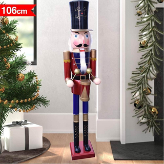 Soldato Schiaccianoci di Natale in Legno Gigante A