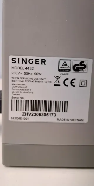 Máquina de coser Singer Heavy Duty 4432