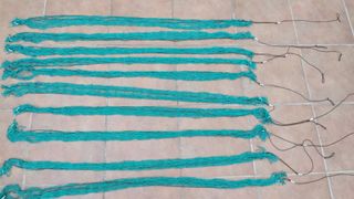 10 redes o capillos para la captura de conejos.