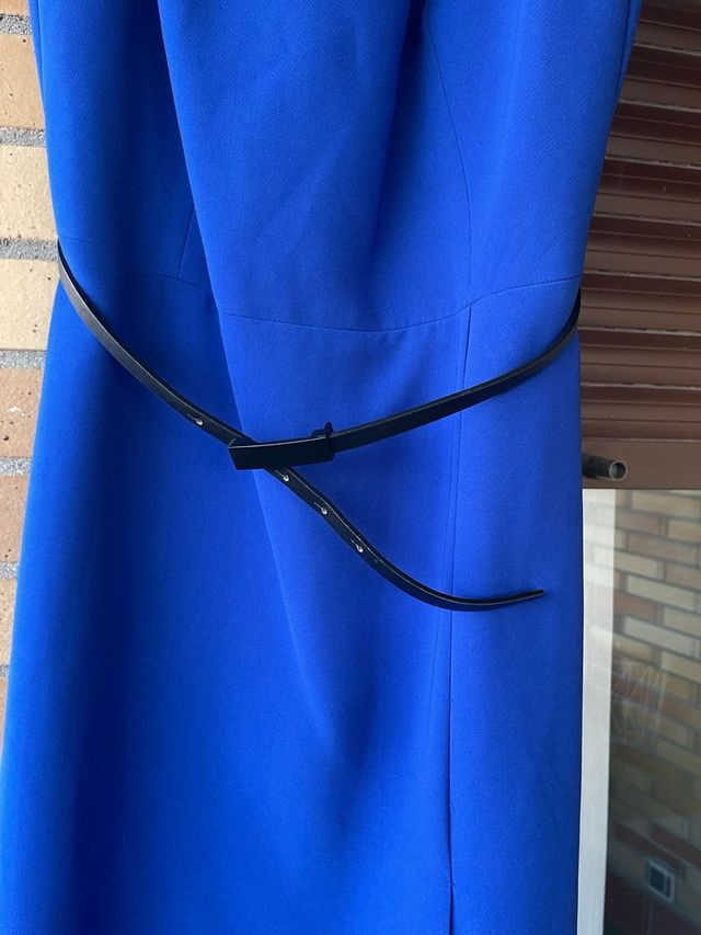 Vestido Mango azul mujer