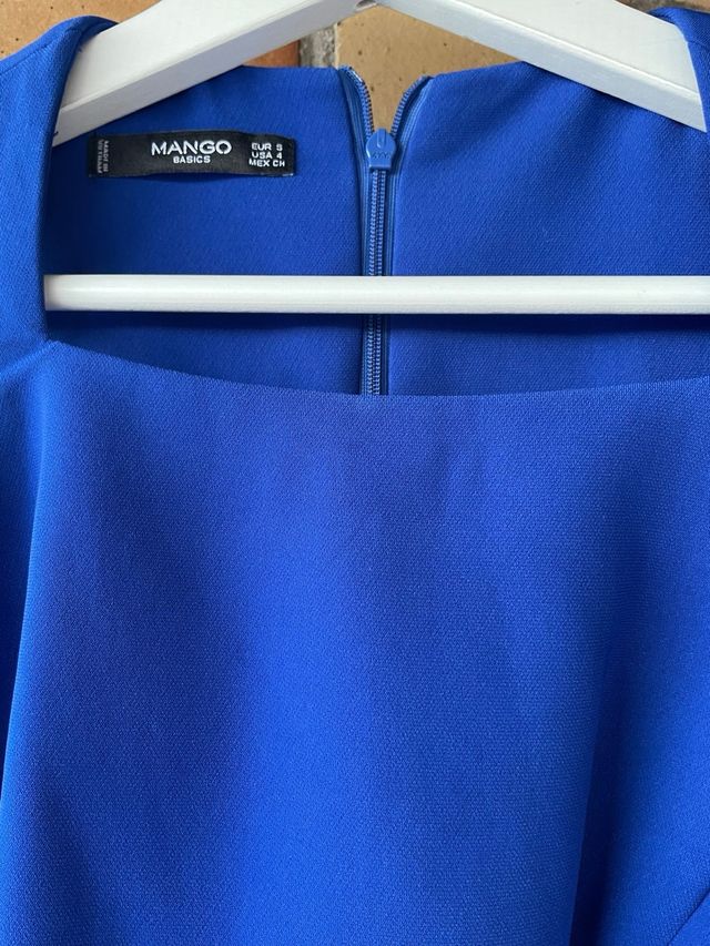 Vestido Mango azul mujer