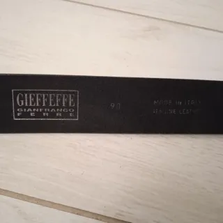 Cintura uomo GFF nera fibbia argento 90cm.