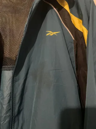Chaqueta Deportiva Reebok Vintage Azul y Amarillo