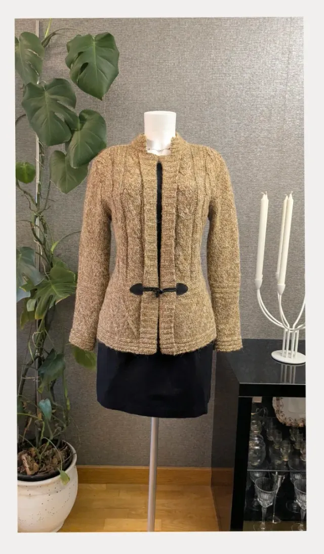 Cárdigan de lana y alpaca