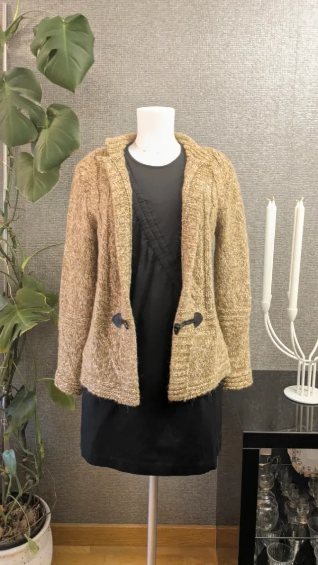 Cárdigan de lana y alpaca