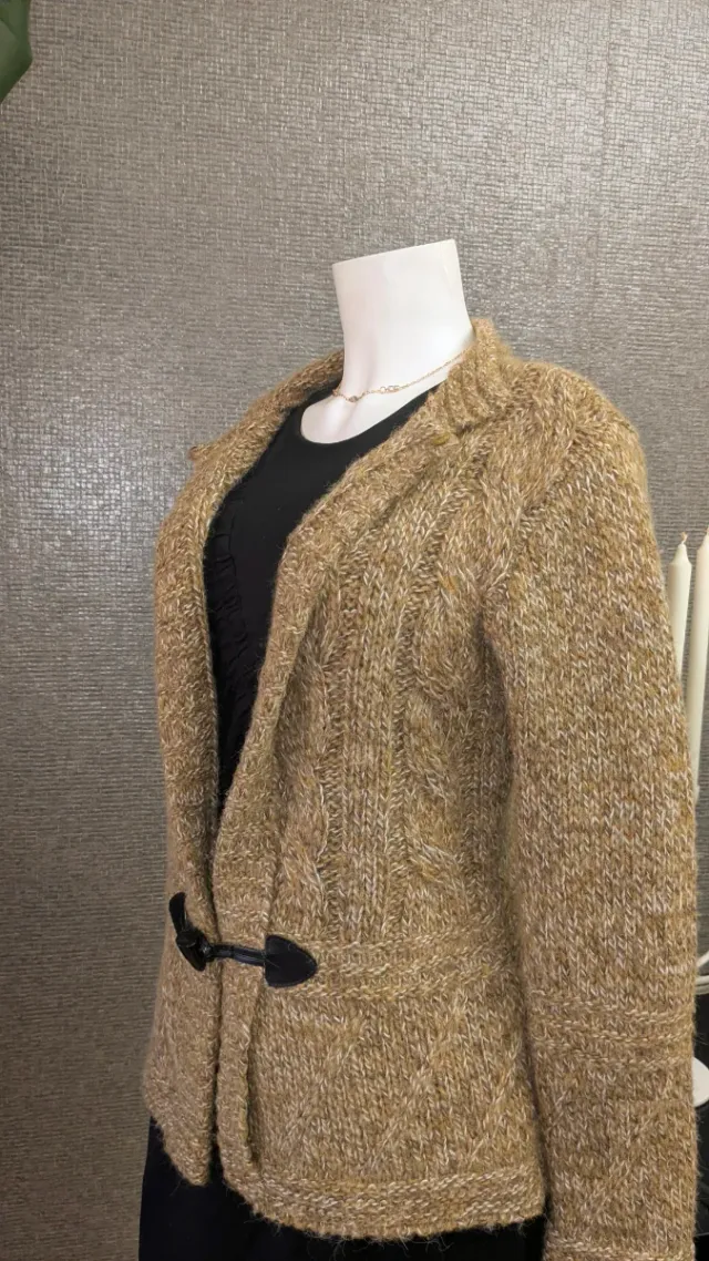 Cárdigan de lana y alpaca