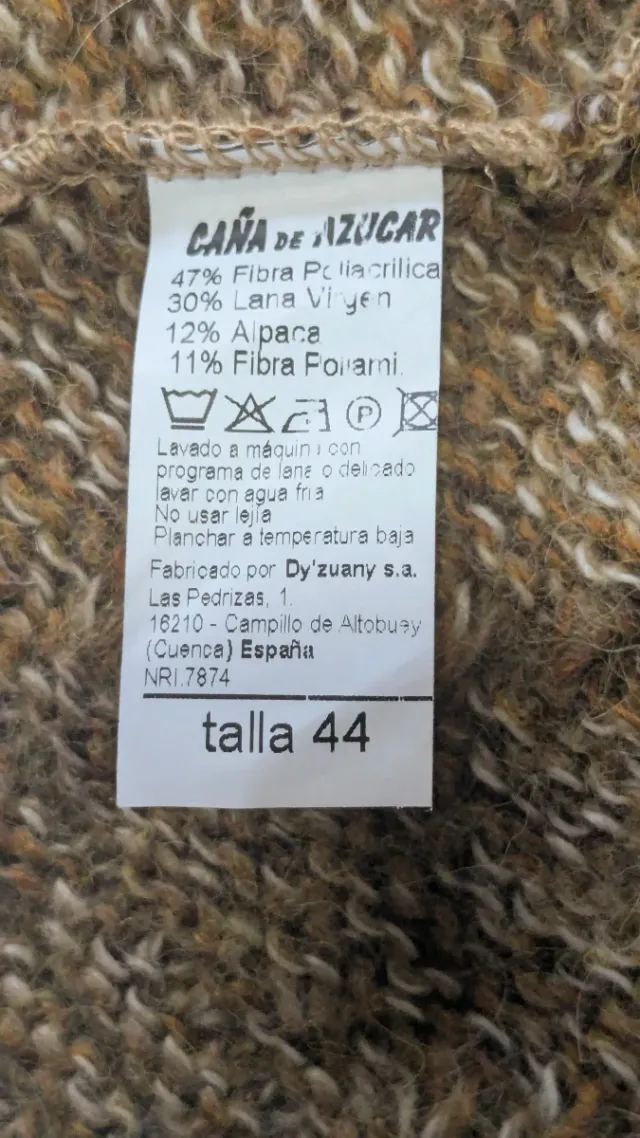 Cárdigan de lana y alpaca