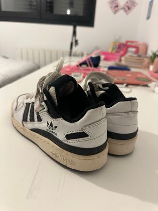Zapatillas Adidas Forum Low Blancas Negras