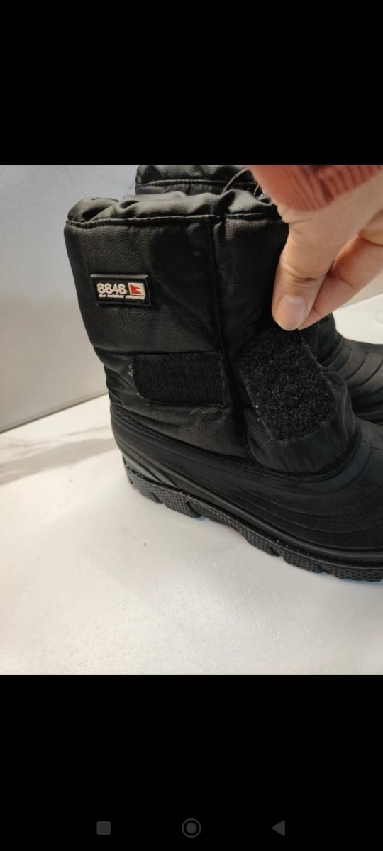 Scarponi neve neri imbottiti 34/35