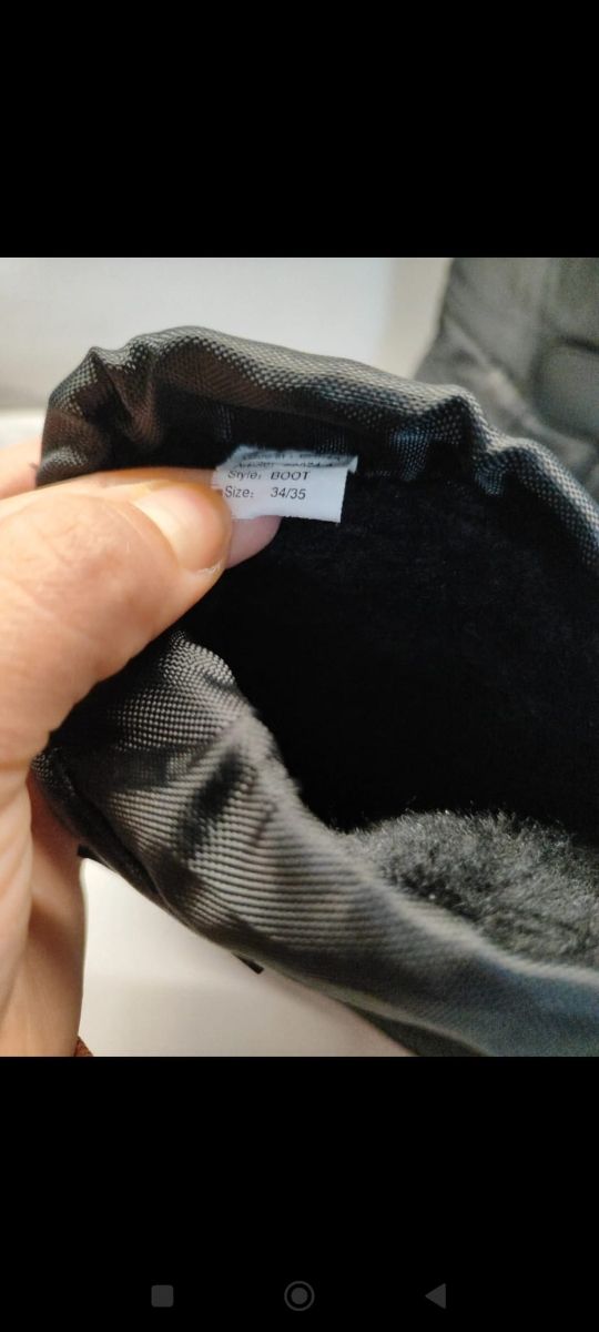 Scarponi neve neri imbottiti 34/35