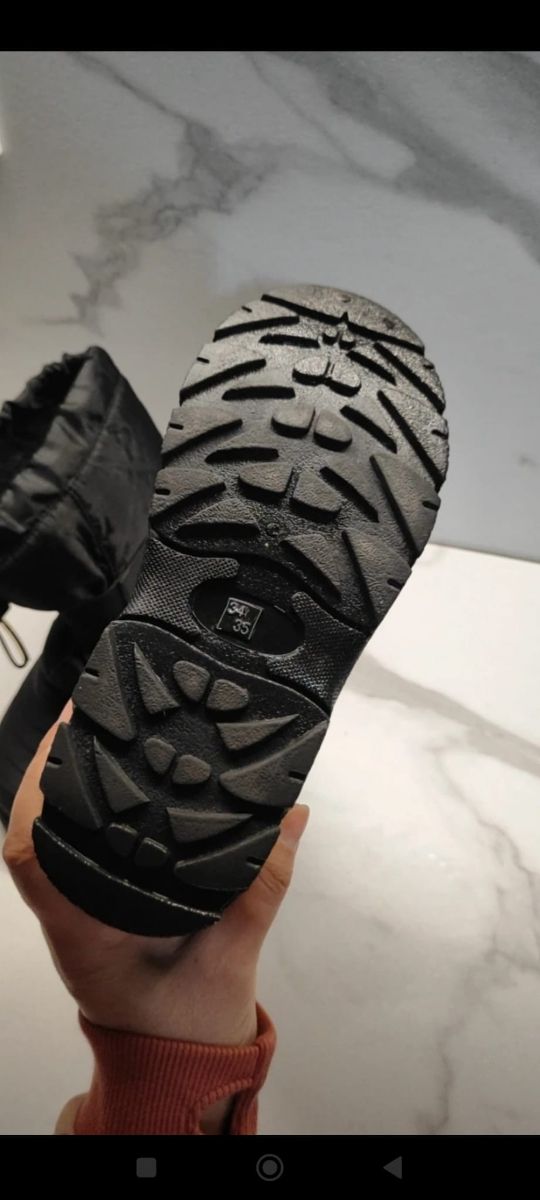 Scarponi neve neri imbottiti 34/35