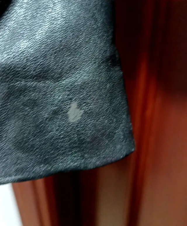 Chaqueta Biker Cuero Zara L