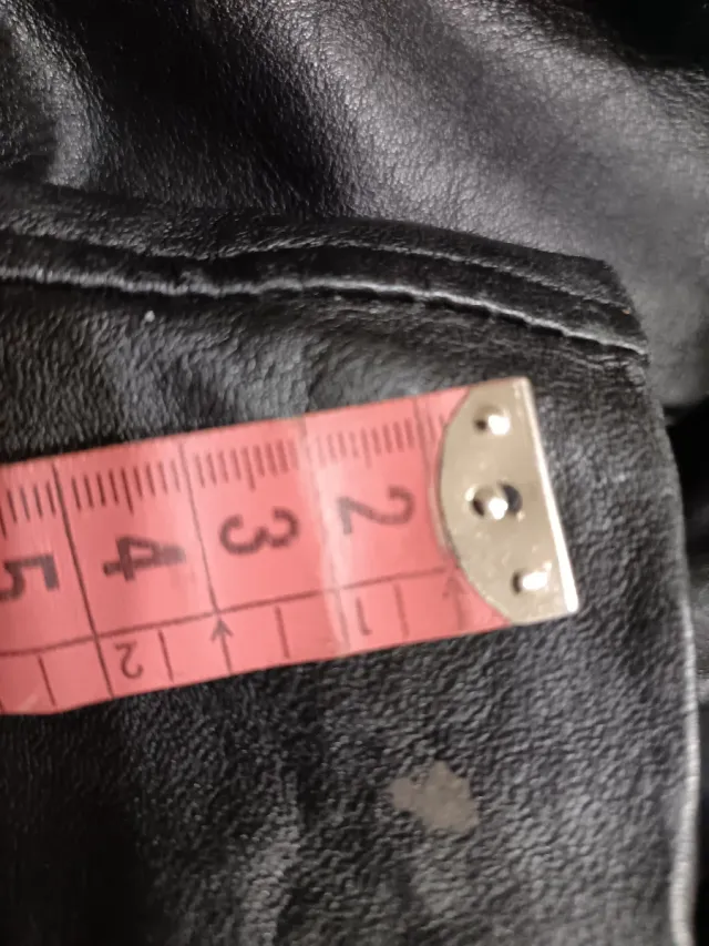 Chaqueta Biker Cuero Zara L