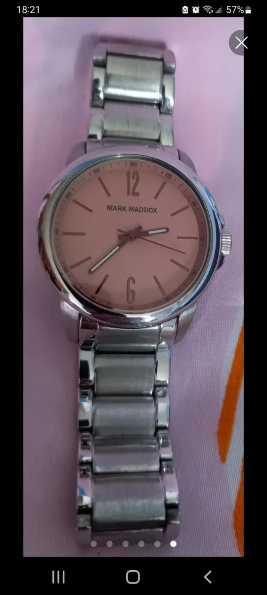 Reloj Mark Maddox Rosa y Plateado