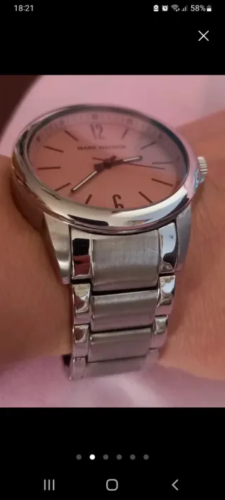 Reloj Mark Maddox Rosa y Plateado