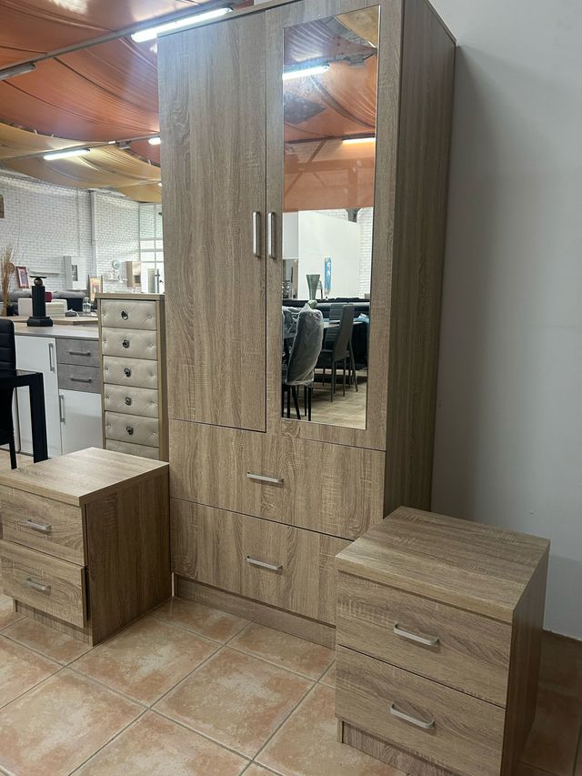 Armadio 2 porte + comodini MODERNO