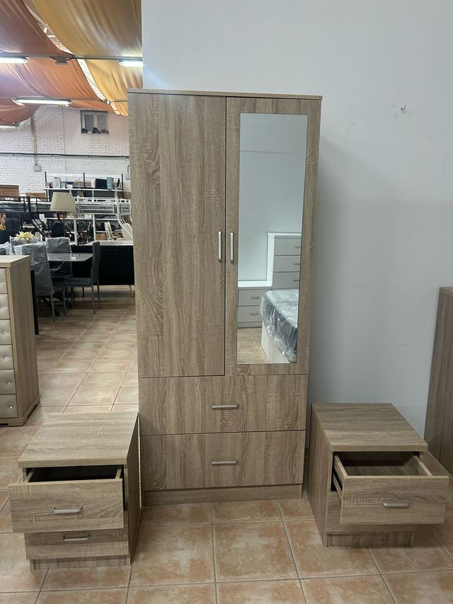 Armadio 2 porte + comodini MODERNO