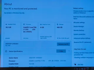 Ordenador Sobremesa Medion Negro i7 Nvidia 1660 S.