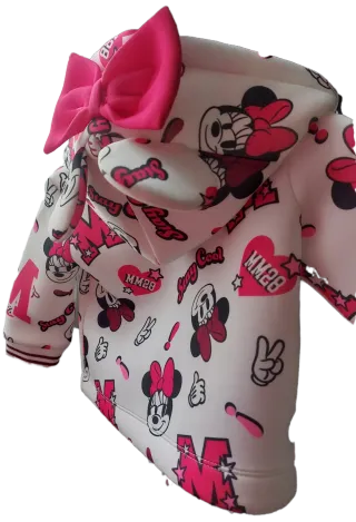 Felpa Minnie con orecchie e fiocco