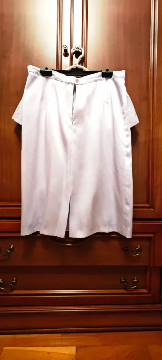 Traje satén malva ceremonia señora