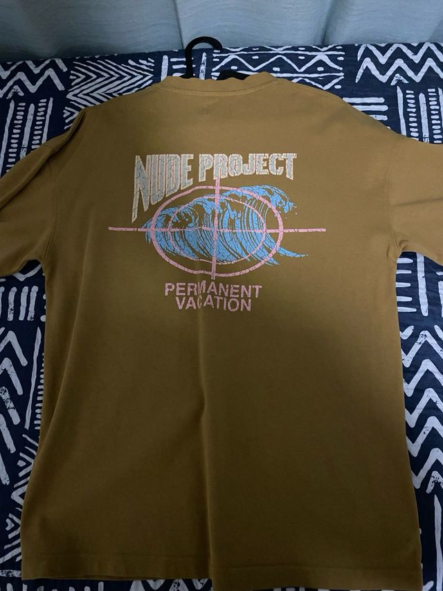 Camiseta Nude Project Talla S Marrón Oversized