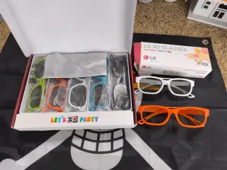 Óculos LG 3D Cinema Pack Festa x5+2