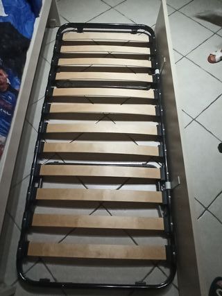 Letto matrimoniale contenitore+ singolo estraibile