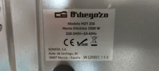 Horno Eléctrico Orbegozo