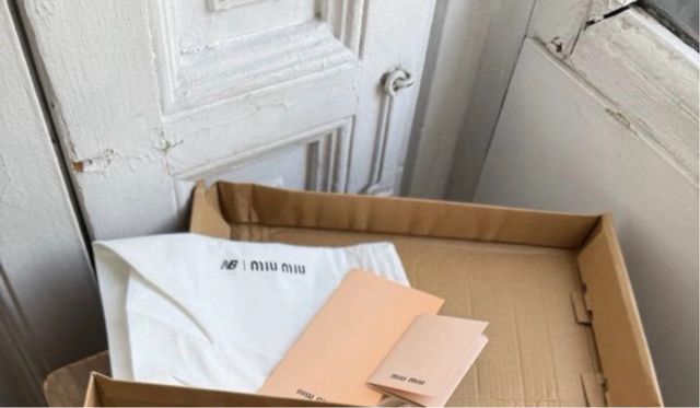 Zapatillas New Balance x Miu Miu Beige