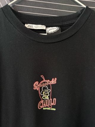 Camiseta Zara Negra Talla S