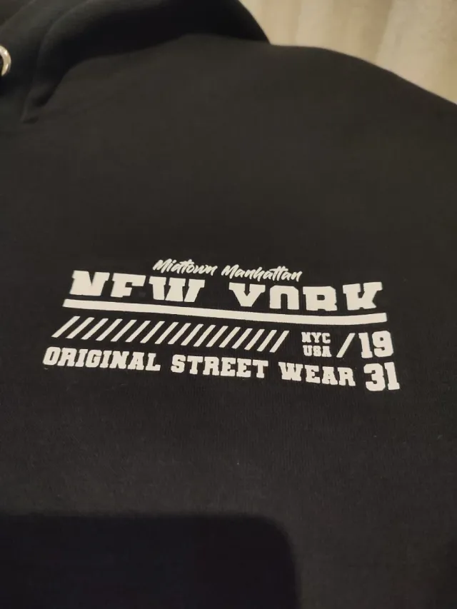 Sudadera Negra Hombre 4XL Nueva