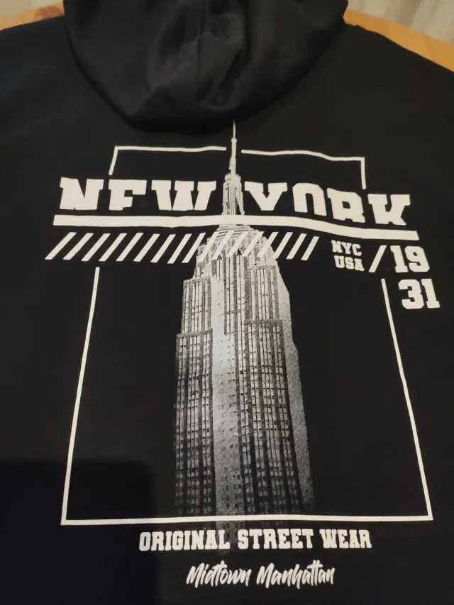 Sudadera Negra Hombre 4XL Nueva