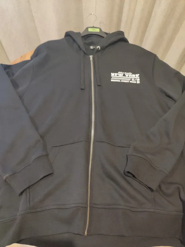 Sudadera Negra Hombre 4XL Nueva