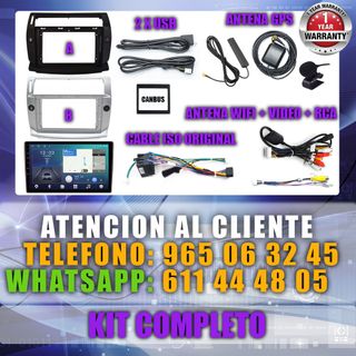 PANTALLA GPS CITROEN C4 2004-2009 CARPLAY ANDROID