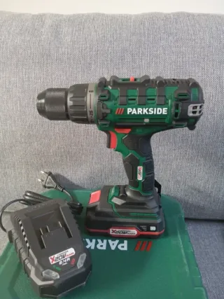 Taladro y atornillador Parkside 20 Voltios kit