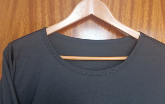 Camiseta negra Shein Curve con puntilla Talla XL