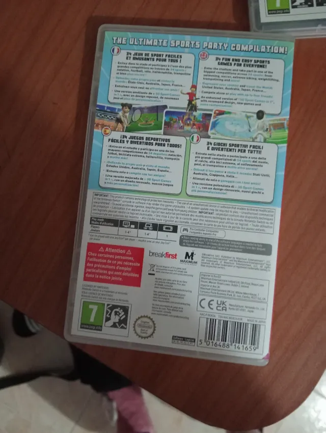 34 Sports Games World Edition Nintendo Switch