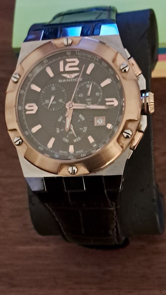 Reloj Sandoz Acero y Bronce