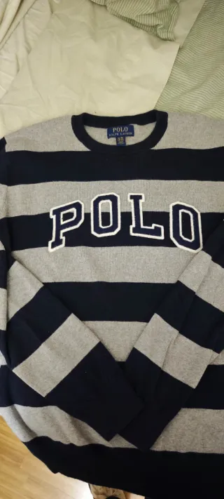 Polo Ralph Lauren XL NIÑO o S adultos Gris y Azul