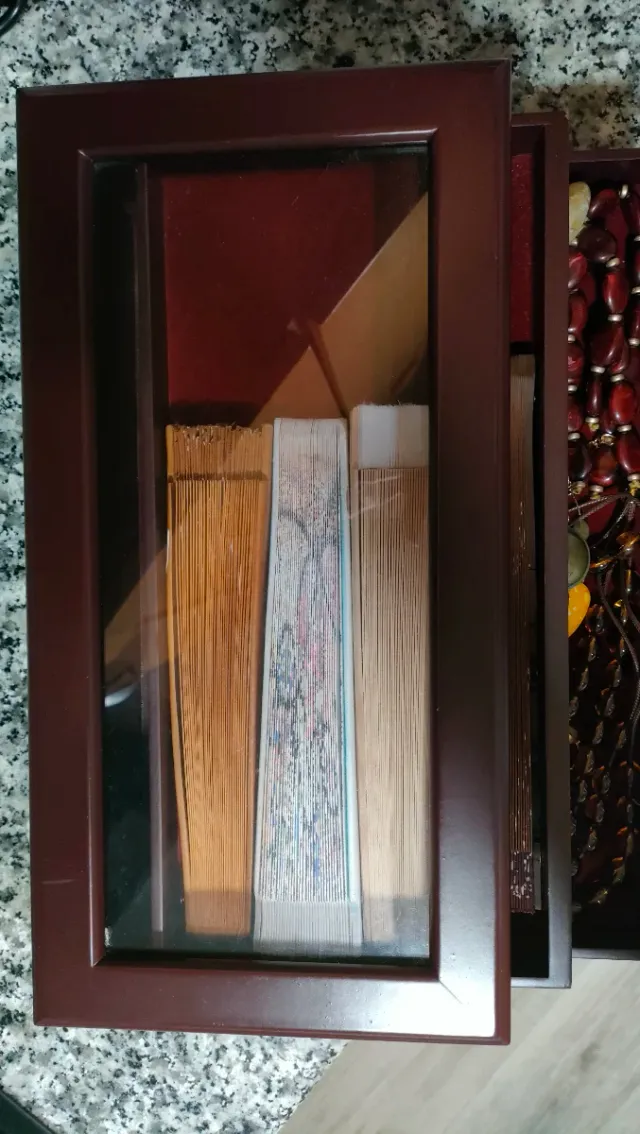 Caja expositor madera 3 cajones 38x19x11cm