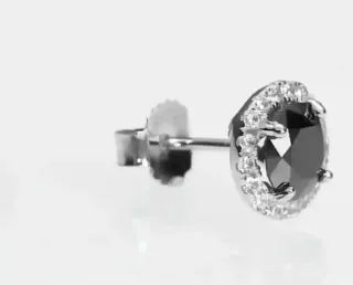 Pendientes Moissanita 1CT Plata de Ley