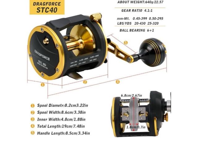 Carrete Pesca Dragforce STC40 Nuevo