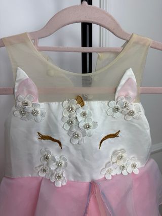 Vestido Unicórnio Menina Disface Festa 6